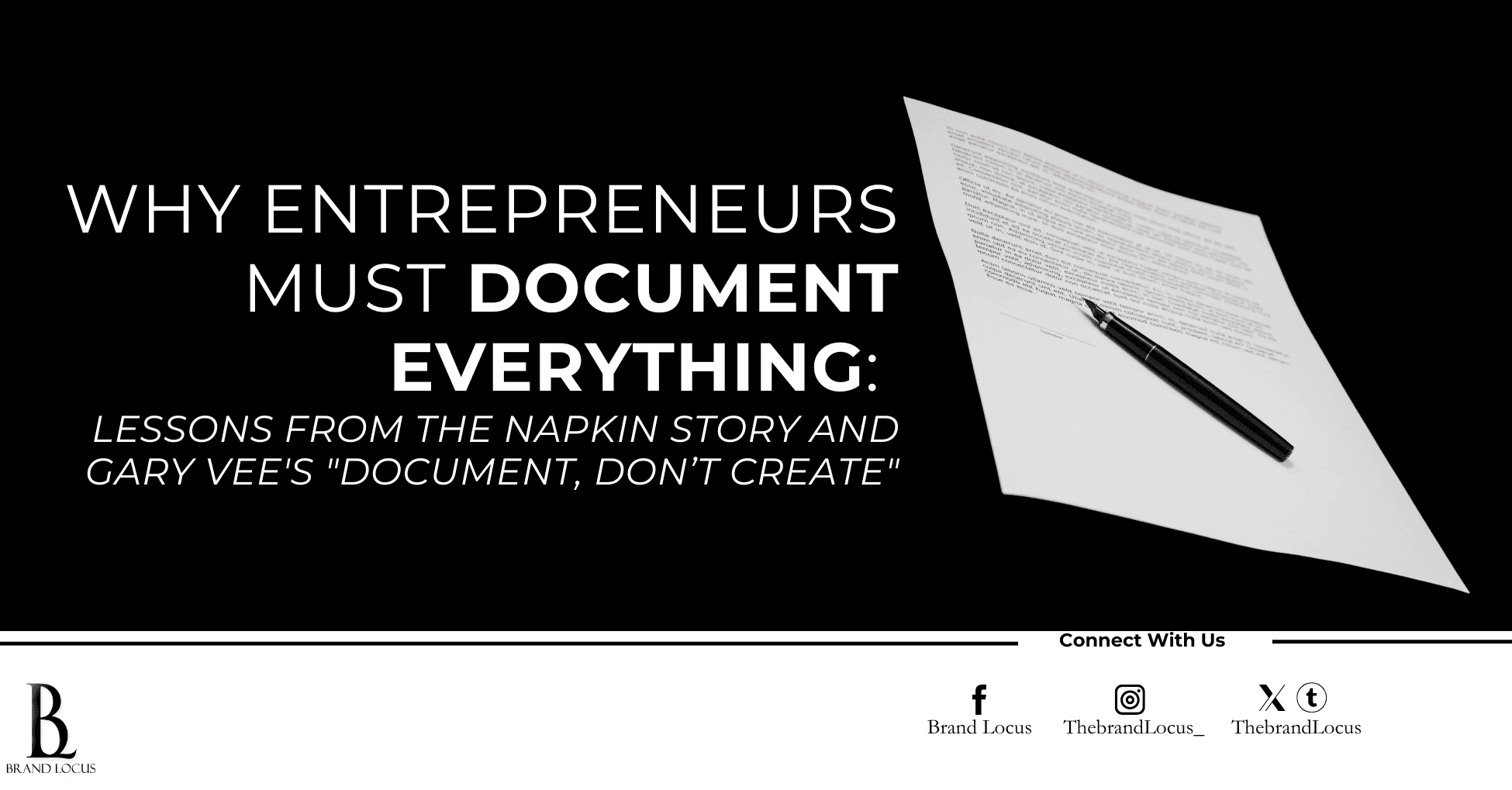 Why Entrepreneurs Must Document Everything: Lessons from the Napkin Story and Gary Vee’s “Document, Don’t Create”